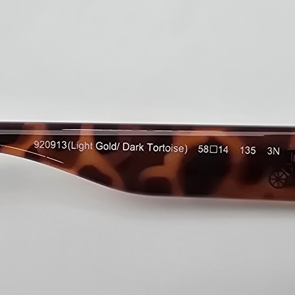 Coach HC7049 L944 Olivia Gold Tortoise Frame Brown Gradient Aviator Sunglasses - Picture 7 of 15